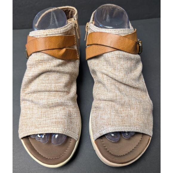 Blowfish Malibu Gladiator Sandals WOMENS SIZE 9 Desert Sand Flats Casual Dressy - Picture 2 of 10